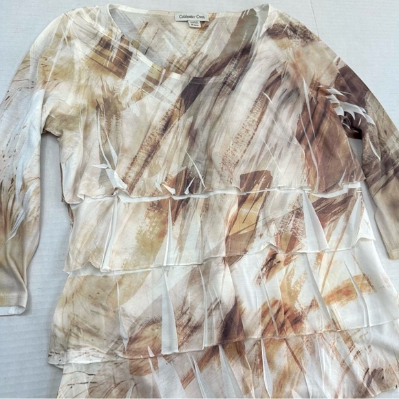Coldwater Creek Long Sleeve Layered Top, M (10/12) - Picture 6 of 9